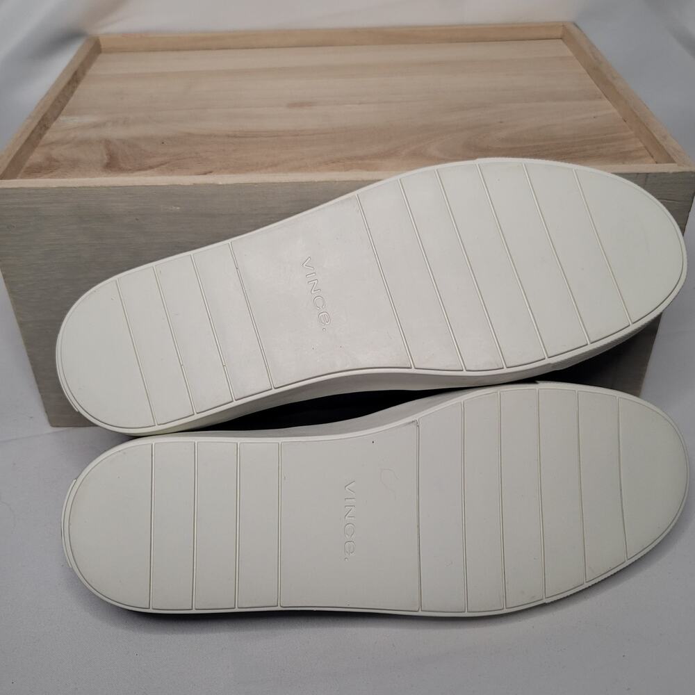 Vince- Women's Corbin slip on sneakers- Black leather- size 10/Euro40 - Picture 5 of 6